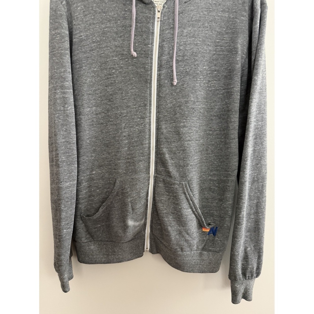Aviator Nation California is For Lovers Zip Up Hoodie Gray Size Medium - Picture 5 of 13
